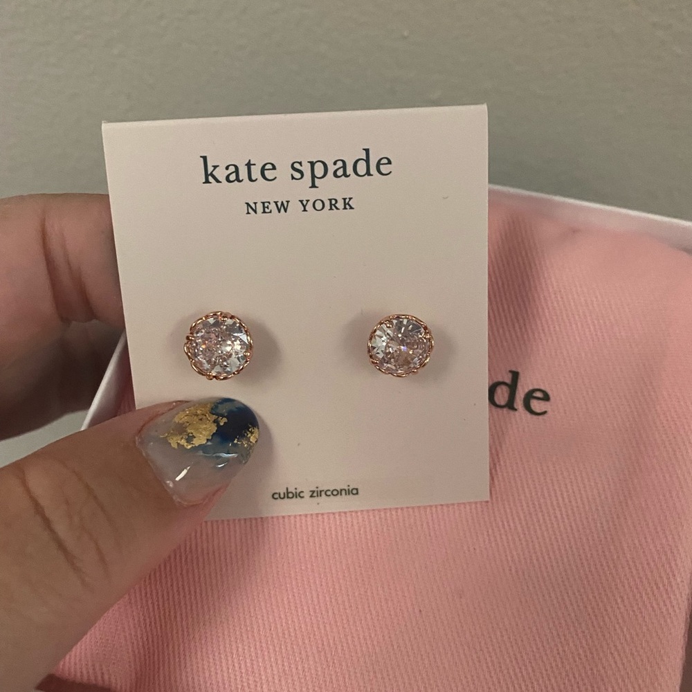 Kate Spade That Sparkle Round Earrings - New